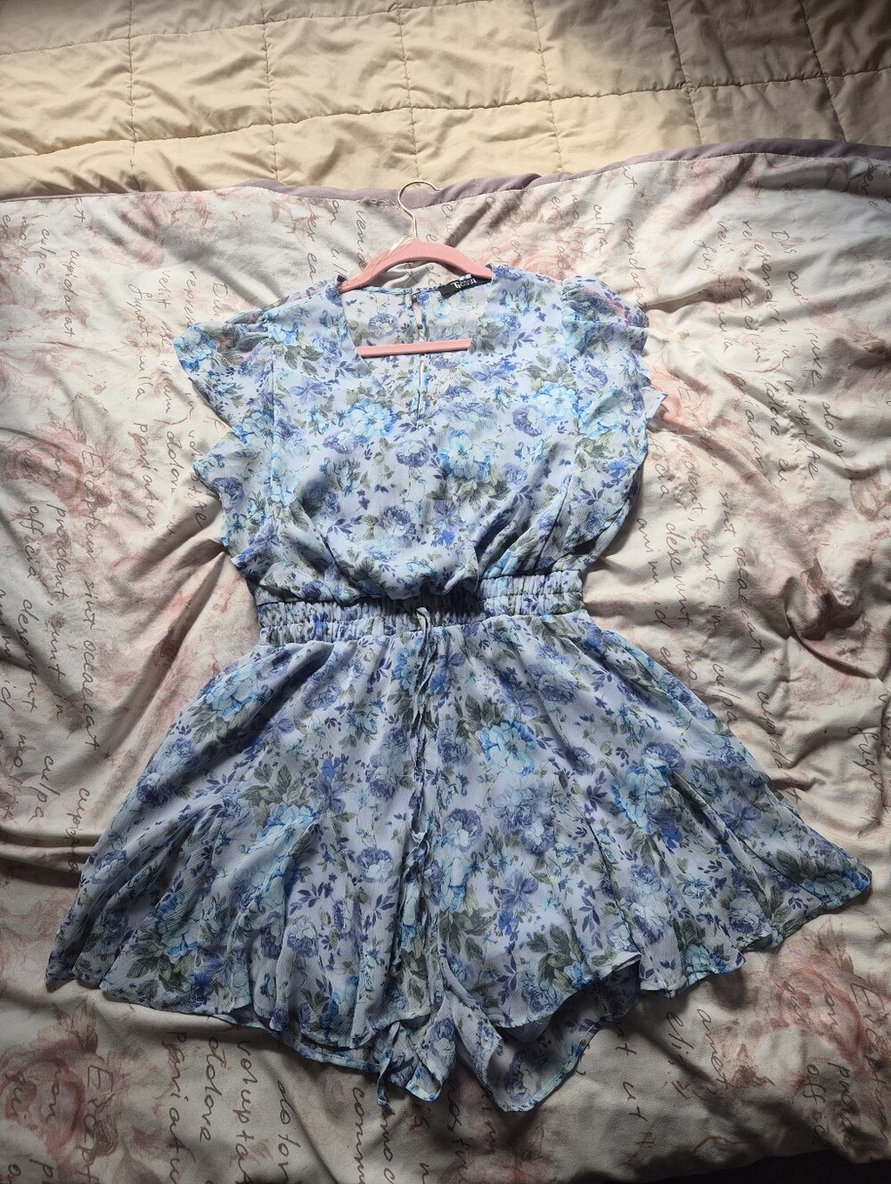 Trixxi Blue Floral Summer Top